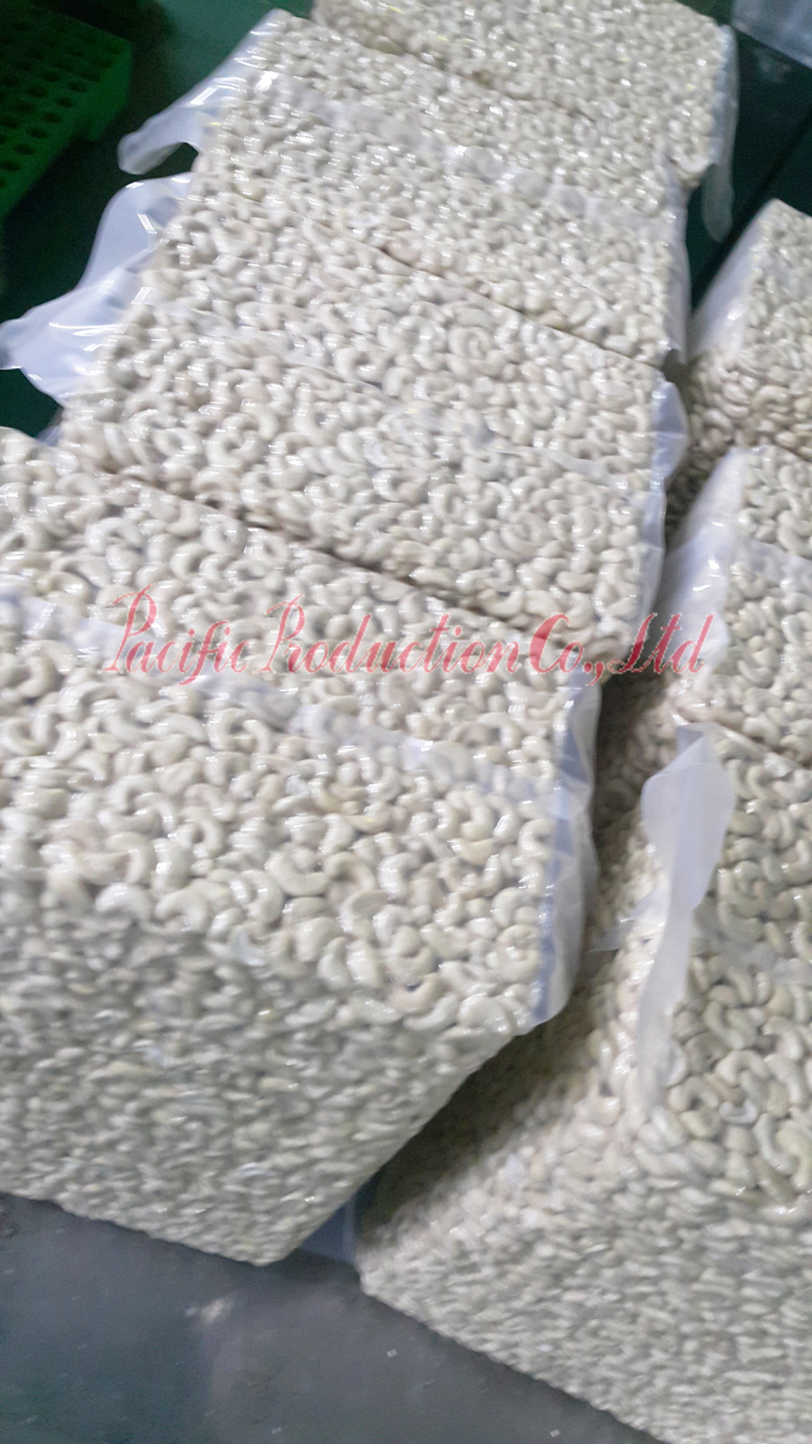 Cashew nuts WW320 processing in Pacific Production Co., Ltd