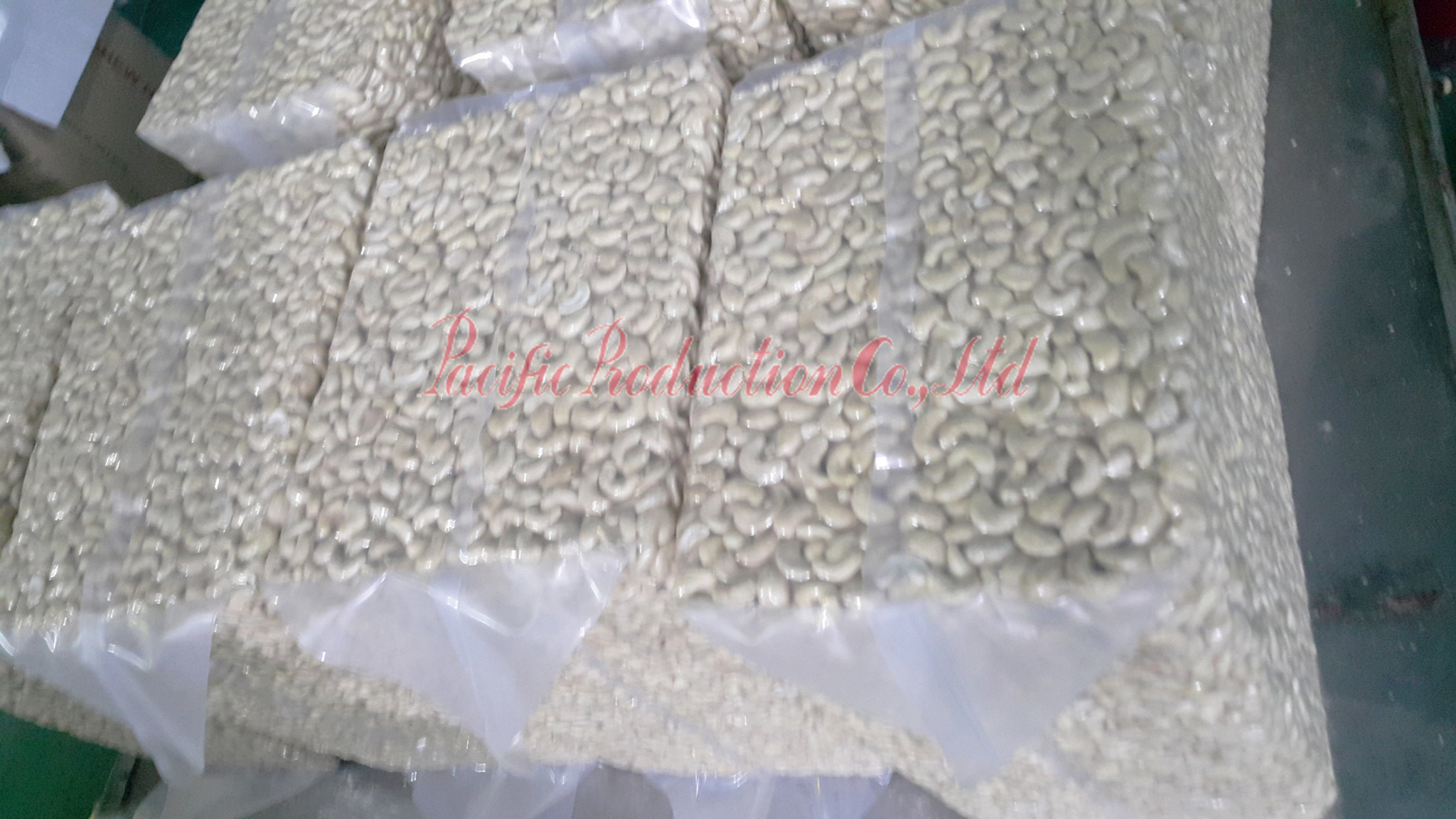 Cashew nuts WW320 processing in Pacific Production Co., Ltd