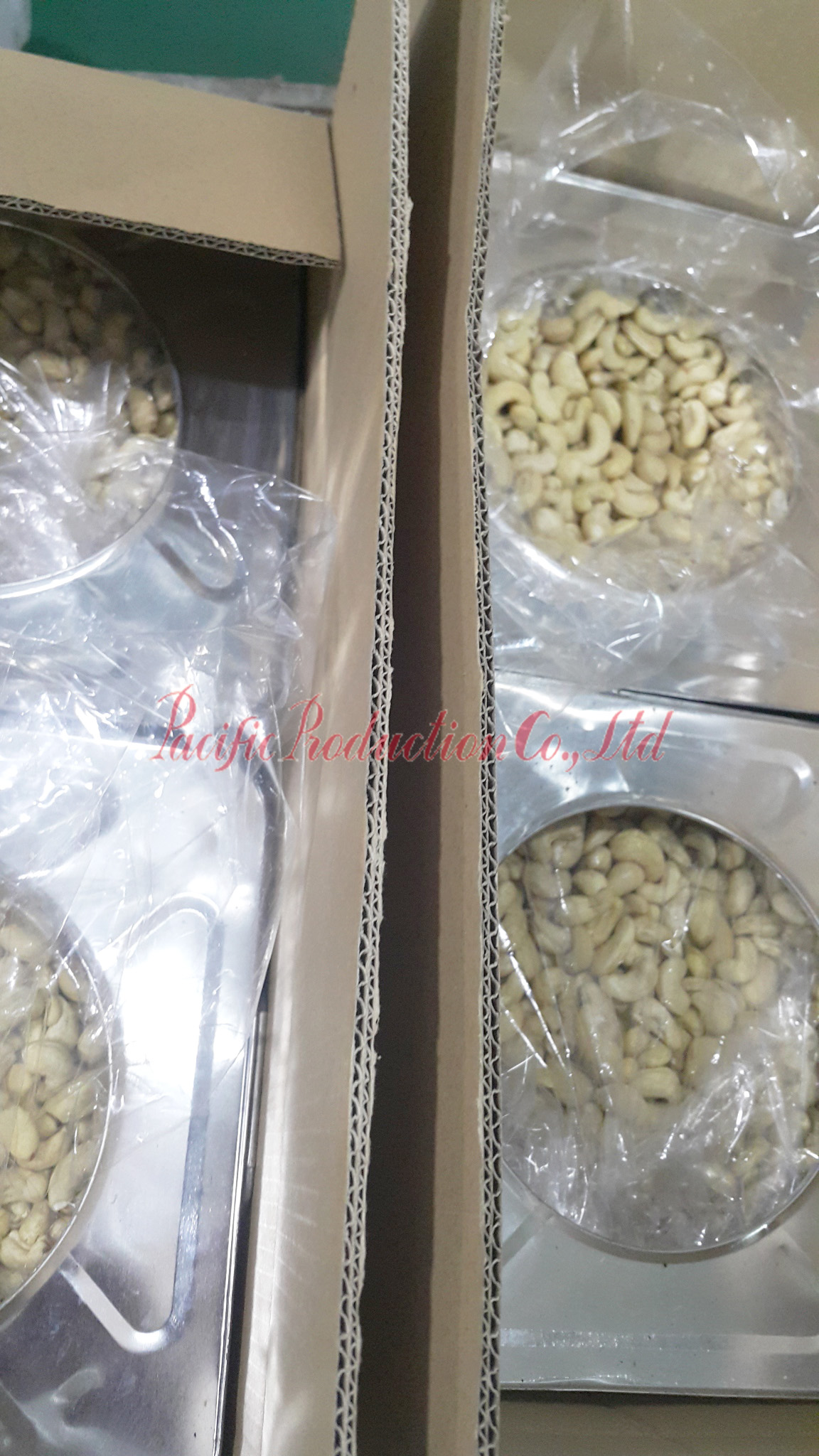 Cashew nuts WW320 processing in Pacific Production Co., Ltd